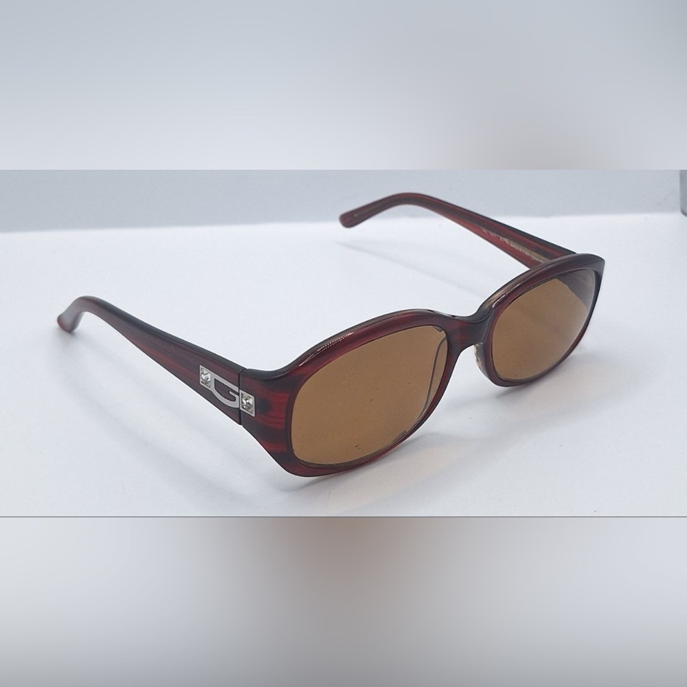 Guess GU6225 Burgundy Oval Sunglasses Frames Only - Picture 1 of 8